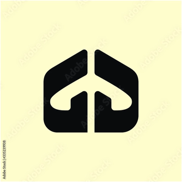 Fototapeta GD Monogram Abstract Logo Design