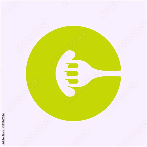 Obraz C logo Design with Organic Style.