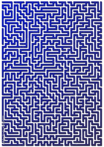 Obraz Labyrint in blau