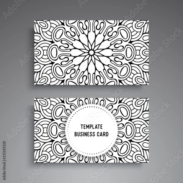 Obraz Business Card. Vintage decorative elements