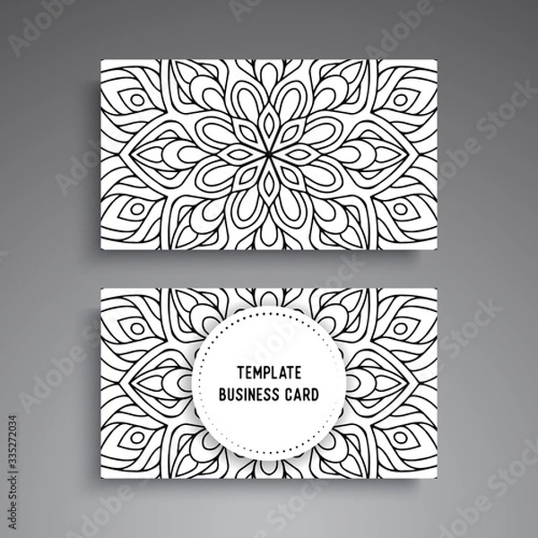 Obraz Business Card. Vintage decorative elements