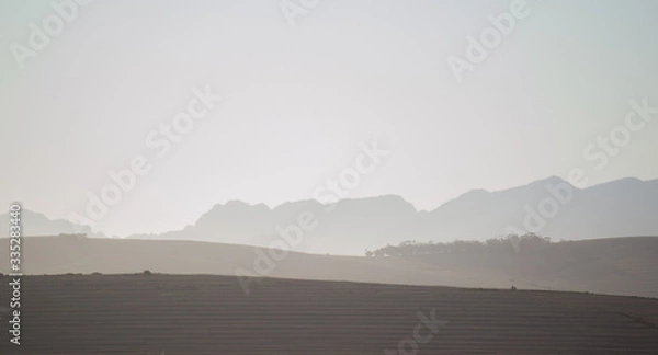 Obraz fog over the mountains