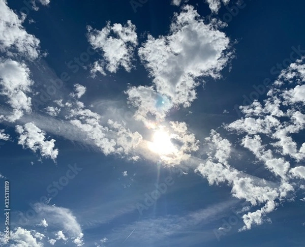 Obraz blue sky with clouds