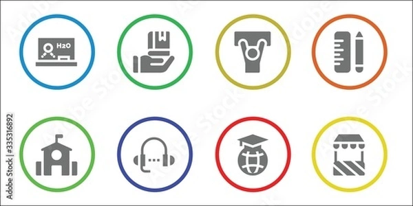 Fototapeta blackboard icon set