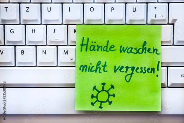 Obraz corona_keyboard_de