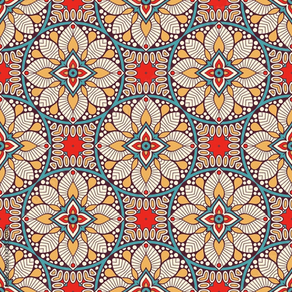 Fototapeta Seamless pattern. Vintage decorative elements