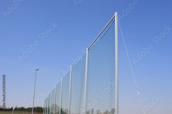 Fototapeta Ballfangzaun. Ballfangnetz.