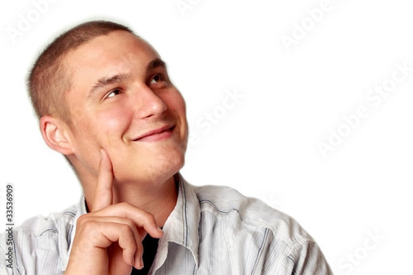 Obraz Junger Mann denkt nach