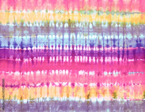 Fototapeta tie dye pattern hand dyed on cotton fabric abstract texture background.