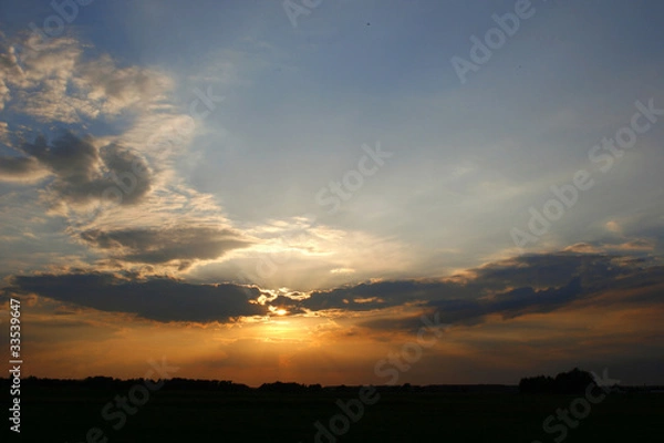 Fototapeta Sundown sky