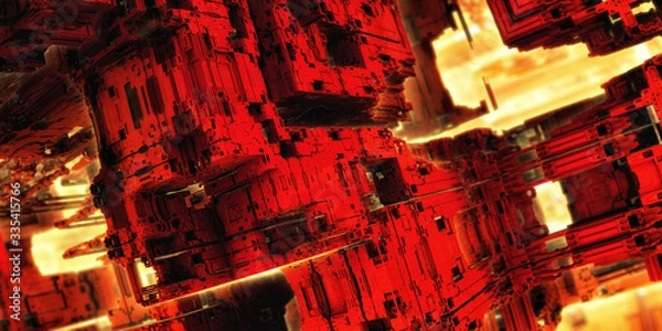 Obraz Fractal 3D abstraction - background 