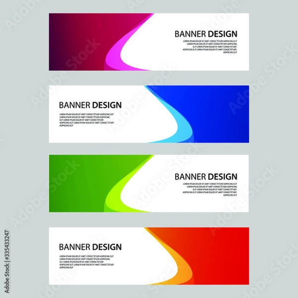Fototapeta Vector Abstract banner web template