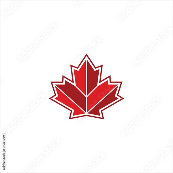 Fototapeta maple leaf logo