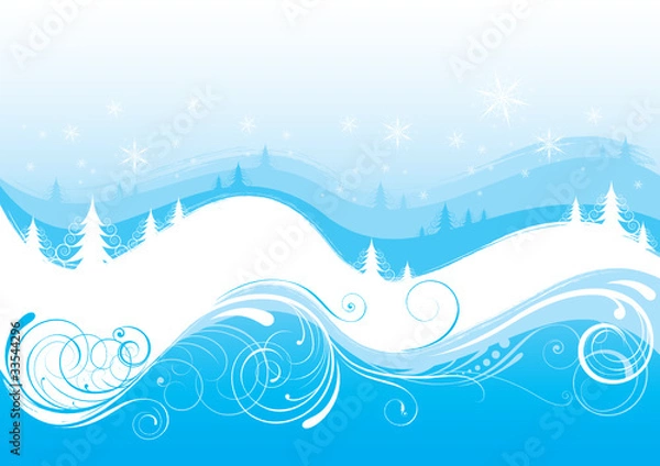 Obraz Winter background