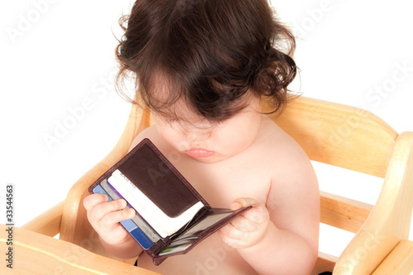 Fototapeta Daddy's Empty Wallet