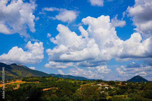 Obraz mountain landscape with clouds