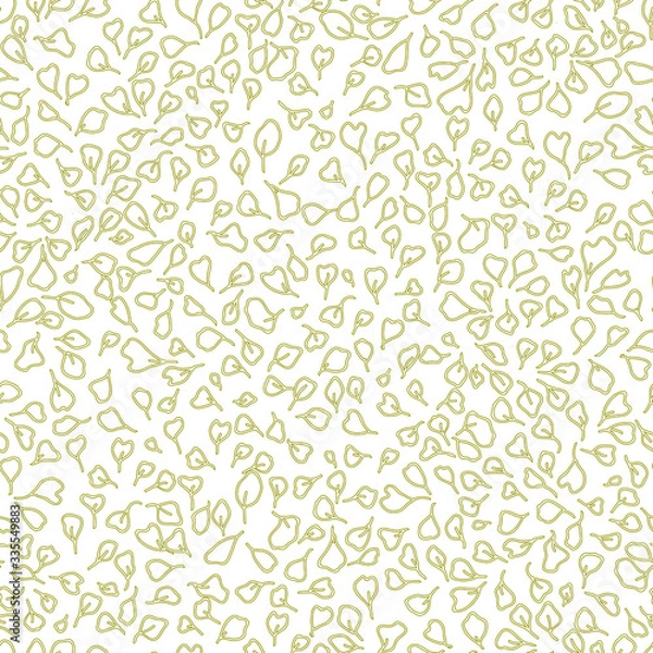 Fototapeta Seamless tropical pattern with leaves. Graphic vector background.	