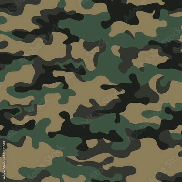 Fototapeta Modern camouflage.Seamless pattern of spots. Vector