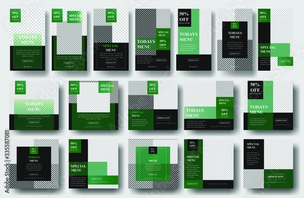 Obraz Modern Social Media Post Banner Template, For Promotion. Vector