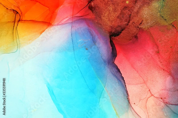 Obraz Alcohol ink abstract texture