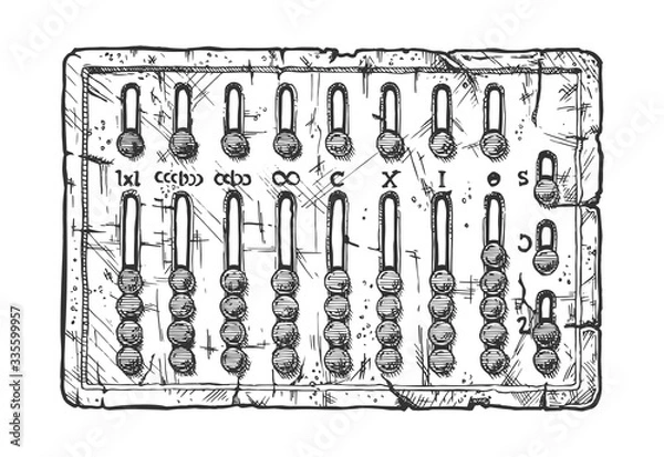 Obraz Roman hand abacus