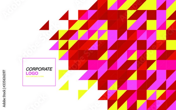 Obraz modern business brochure leaflet flyer cover template. Abstract diagonal background lines.