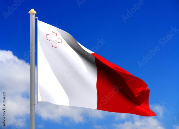 Fototapeta Malta flag (include clipping path)