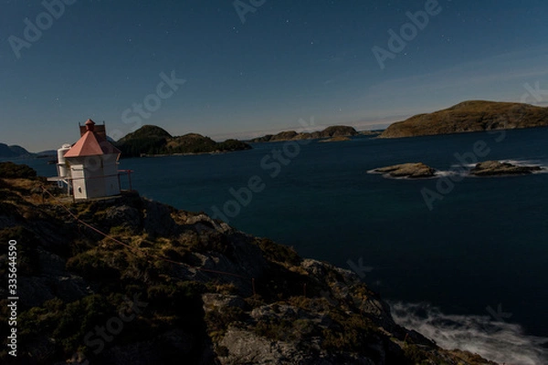 Obraz lighthouse at night 