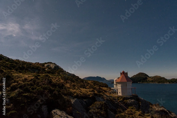 Obraz lighthouse at night