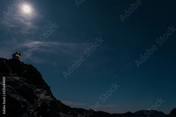 Obraz lighthouse at night 