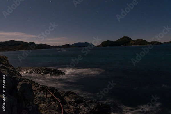Obraz night view of the sea