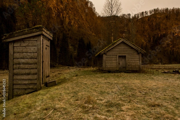 Obraz old abandoned houses