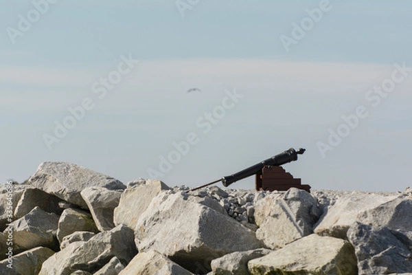 Obraz Cannon by the port
