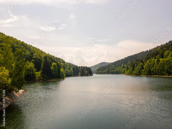 Obraz Stausee im Wald
