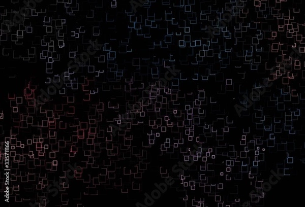 Fototapeta Dark Blue, Red vector layout with lines, rectangles.
