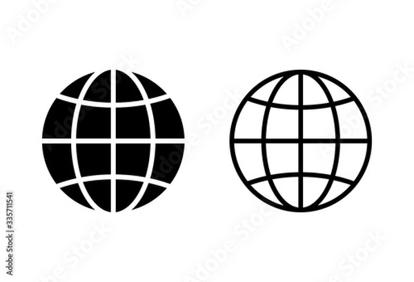Fototapeta Web icons set. Website vector icon. Internet world vector