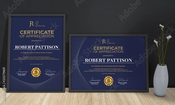 Obraz Multipurpose Professional Certificate Template Landscape and Potrait