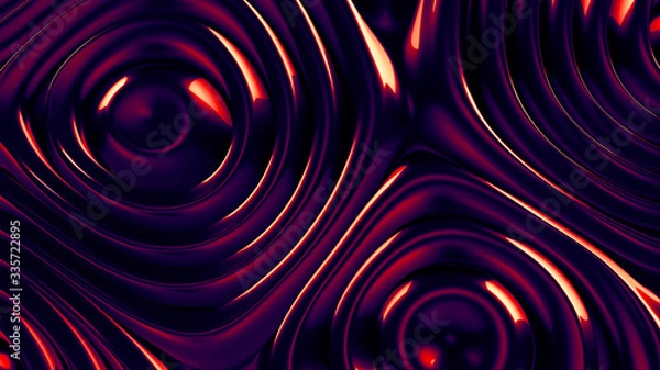 Obraz Abstract 3d rendering glowing smooth surface modern background