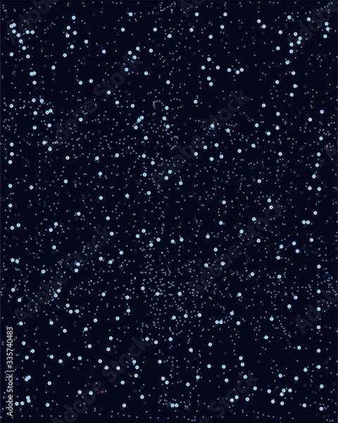 Fototapeta Night shining starry sky, blue space background with stars. Star wars fan poster. Vector cosmic design with stars. Open space vector template. May the 4th be with you. May the fourth be with you.