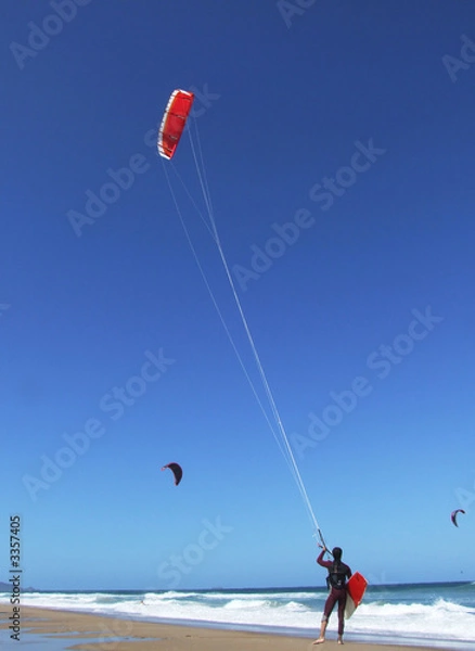 Fototapeta kite surfing
