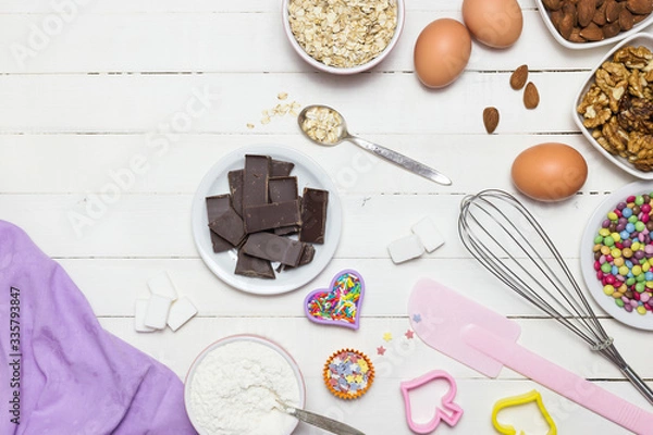 Obraz Baking or cooking background