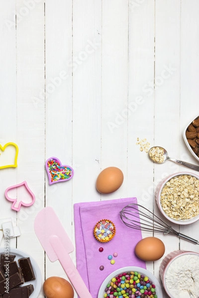 Obraz Baking or cooking background