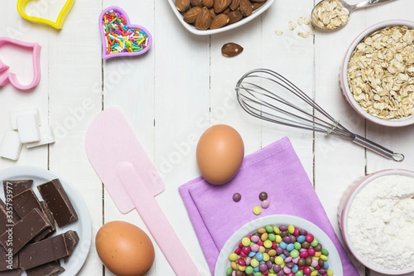 Obraz Baking or cooking background