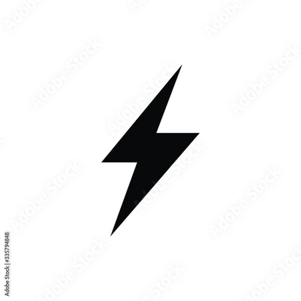 Fototapeta lightning bolt icon