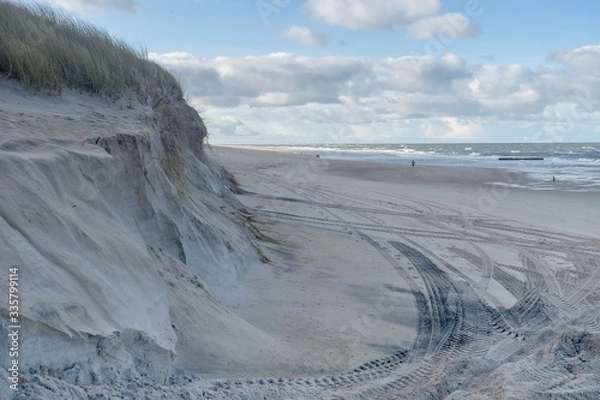 Obraz Dunes on the island of Sylt after the storm surge 