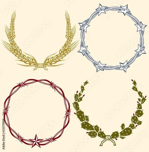 Obraz Country Wreaths