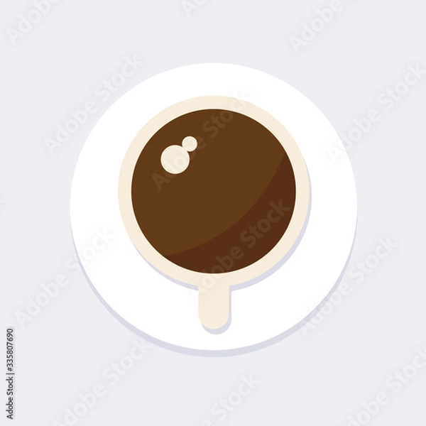 Obraz coffee cup icon on gray background