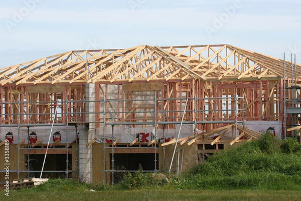 Obraz new house being built
