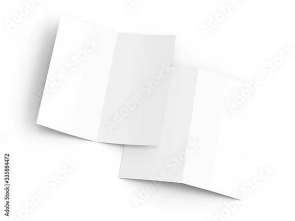 Obraz Leaflet folded to DL format - mock up