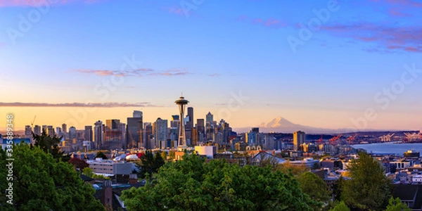 Obraz Sunrise on Seattle 